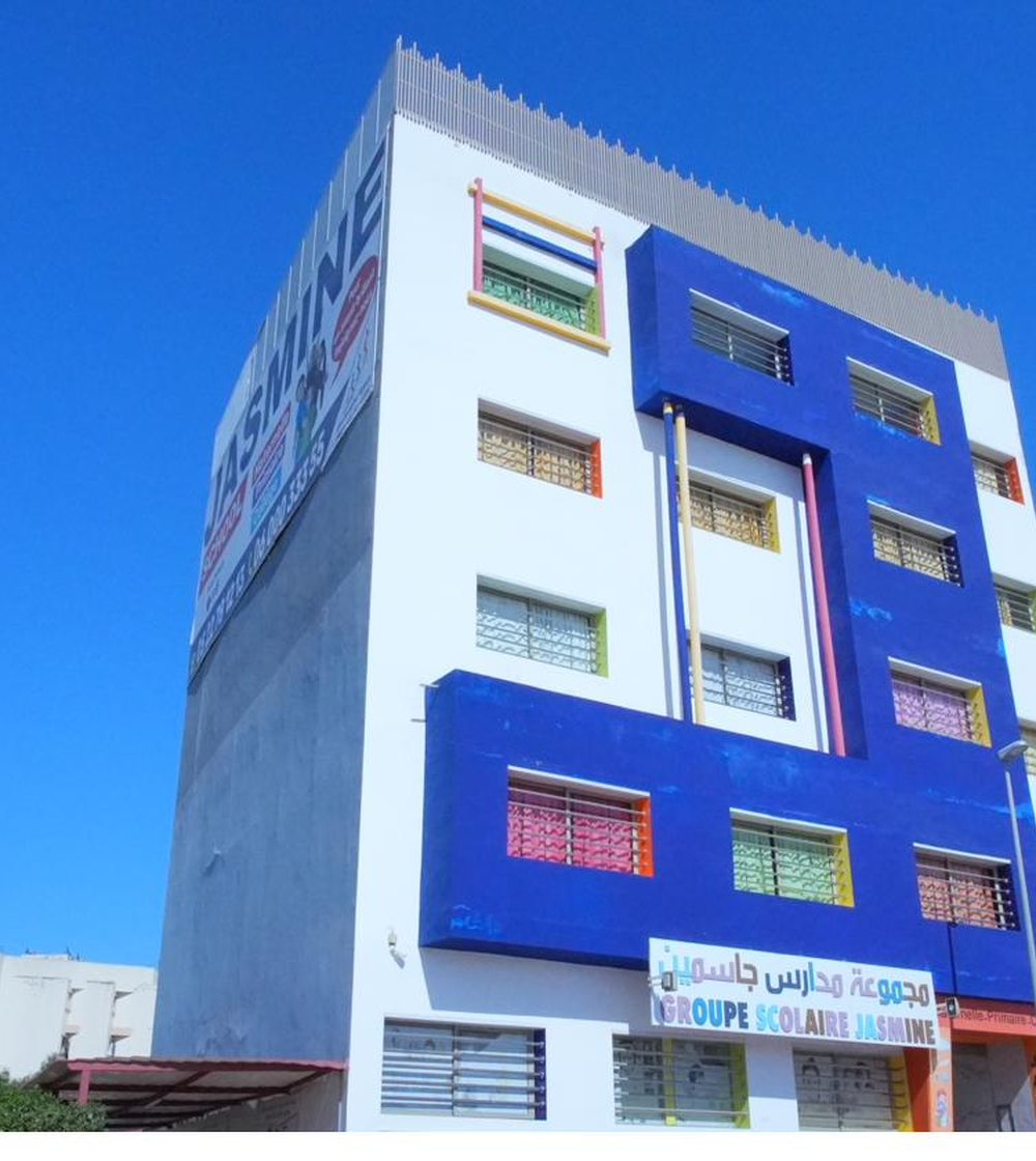 Façade du Groupe Scolaire Jasmine à Bouskoura
